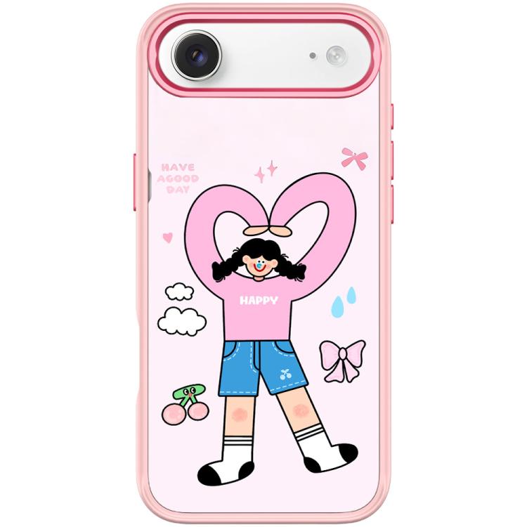 Adorabile custodia magnetica per telefono con motivo a cuori e doppia coda di cavallo., For iPhone 17 Pro Max, For iPhone 17 Pro, For iPhone 17, For iPhone Air