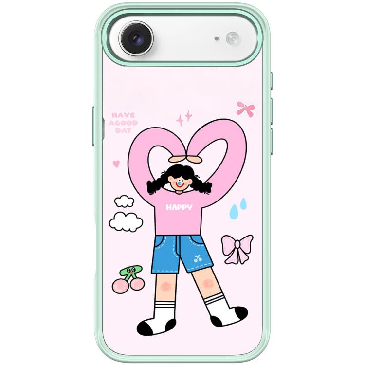 Adorabile custodia magnetica per telefono con motivo a cuori e doppia coda di cavallo., For iPhone 17 Pro Max, For iPhone 17 Pro, For iPhone 17, For iPhone Air