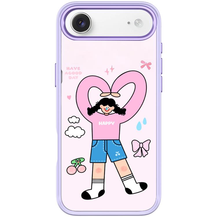 Adorabile custodia magnetica per telefono con motivo a cuori e doppia coda di cavallo., For iPhone 17 Pro Max, For iPhone 17 Pro, For iPhone 17, For iPhone Air