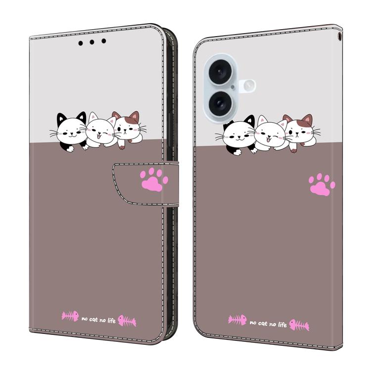 Custodia portafoglio in ecopelle effetto cristallo per iPhone 17