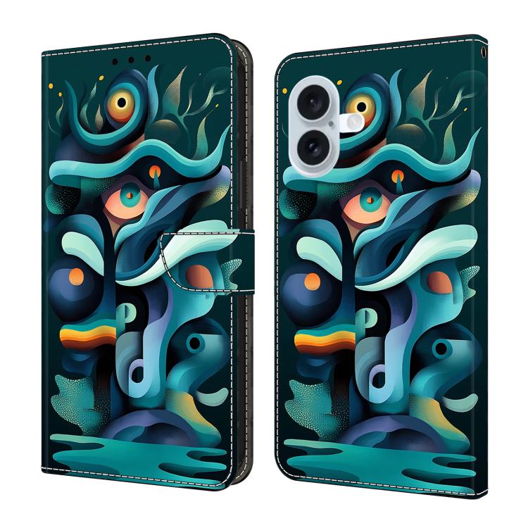 Custodia portafoglio in ecopelle effetto cristallo per iPhone 17