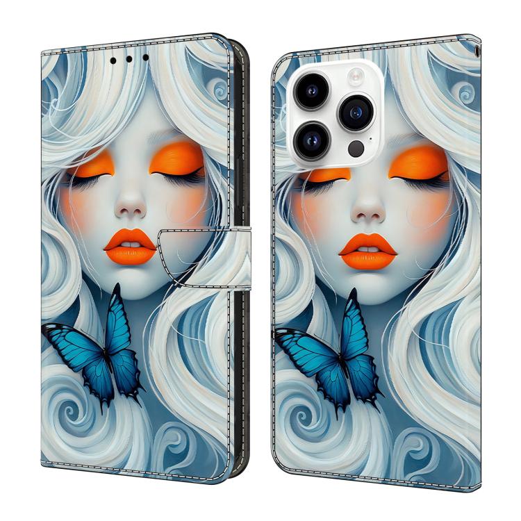 Custodia in ecopelle effetto cristallo per iPhone 16 Pro Max