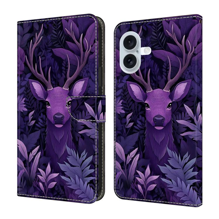 Custodia portafoglio in ecopelle effetto cristallo per iPhone 16