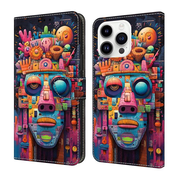 Custodia portafoglio in ecopelle effetto cristallo per iPhone 15