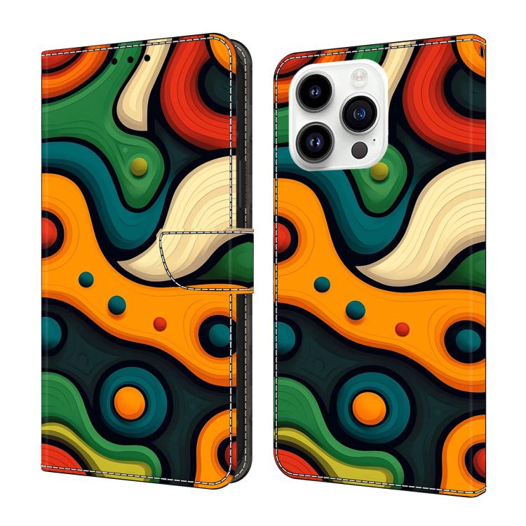 Custodia portafoglio in ecopelle effetto cristallo per iPhone 15
