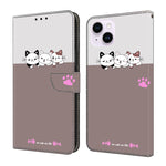 Custodia per telefono in ecopelle con effetto cristallo., For iPhone 15 Plus