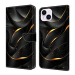 Custodia per telefono in ecopelle con effetto cristallo., For iPhone 15 Plus