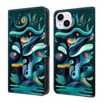 Custodia per telefono in ecopelle con effetto cristallo., For iPhone 15 Plus