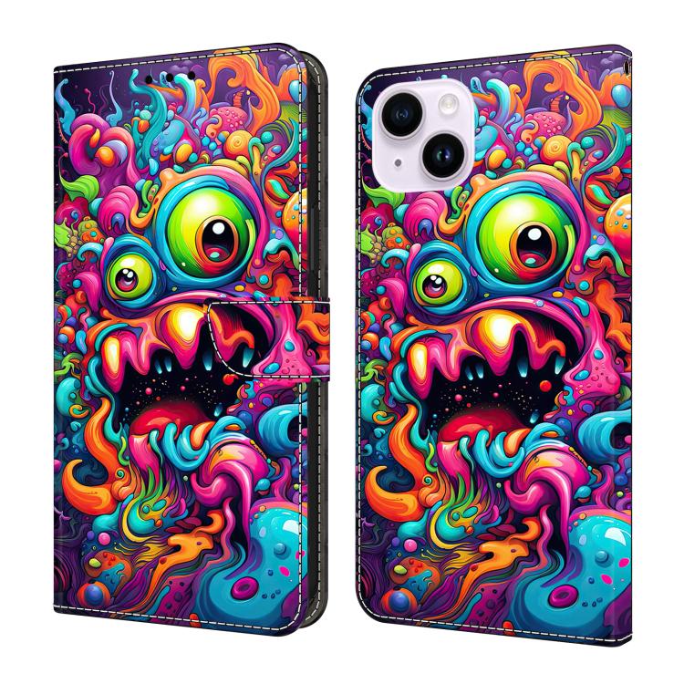 Custodia per telefono in ecopelle con effetto cristallo., For iPhone 15 Plus