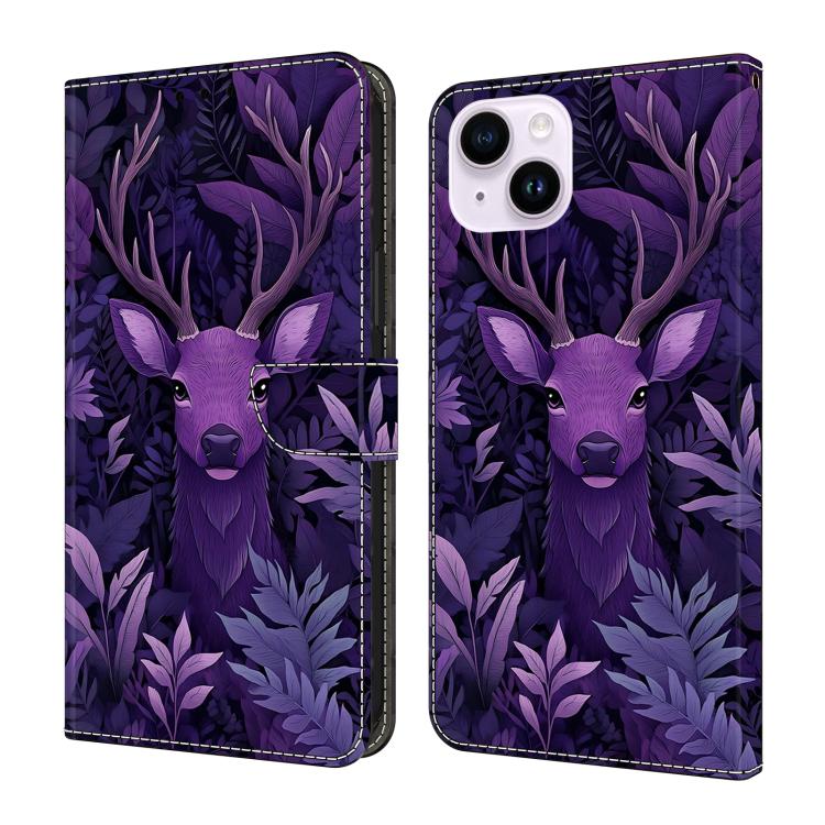 Custodia per telefono in ecopelle con effetto cristallo., For iPhone 15 Plus
