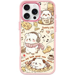 Adorabile custodia magnetica per telefono con motivo gatto e caffè., For iPhone 16 Pro Max, For iPhone 16 Pro, For iPhone 16 Plus, For iPhone 16