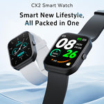 Smartwatch CX2 con schermo TFT a colori da 1,95 pollici, chiamate Bluetooth e supporto per il monitoraggio della salute.