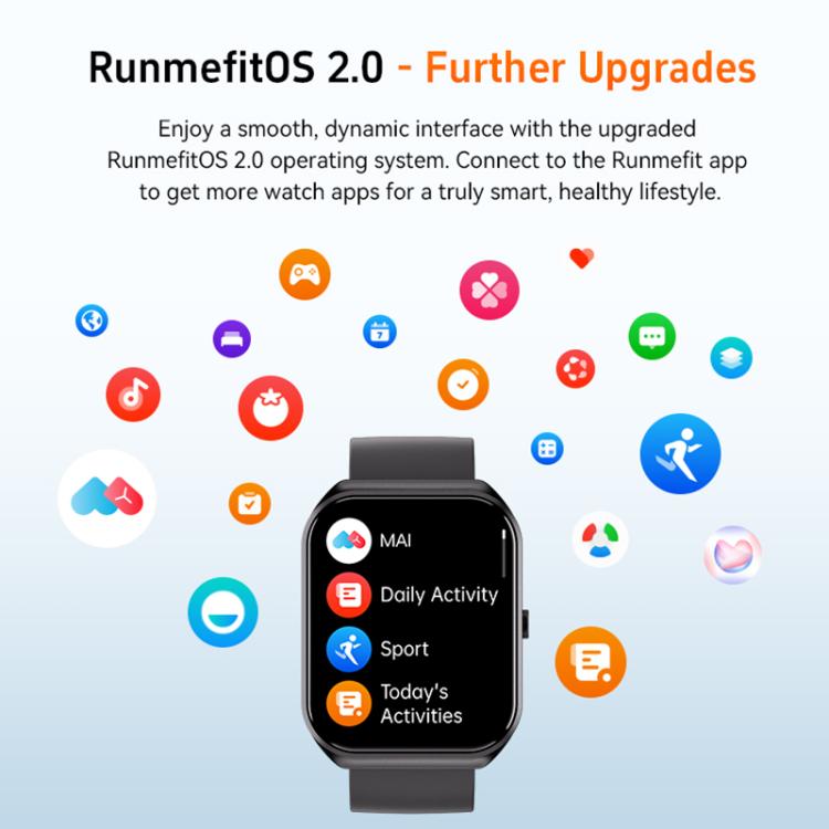 Smartwatch CX2 con schermo TFT a colori da 1,95 pollici, chiamate Bluetooth e supporto per il monitoraggio della salute.