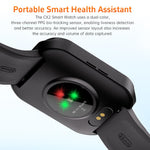 Smartwatch CX2 con schermo TFT a colori da 1,95 pollici, chiamate Bluetooth e supporto per il monitoraggio della salute.