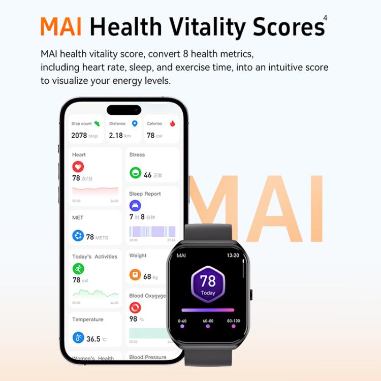 Smartwatch CX2 con schermo TFT a colori da 1,95 pollici, chiamate Bluetooth e supporto per il monitoraggio della salute.