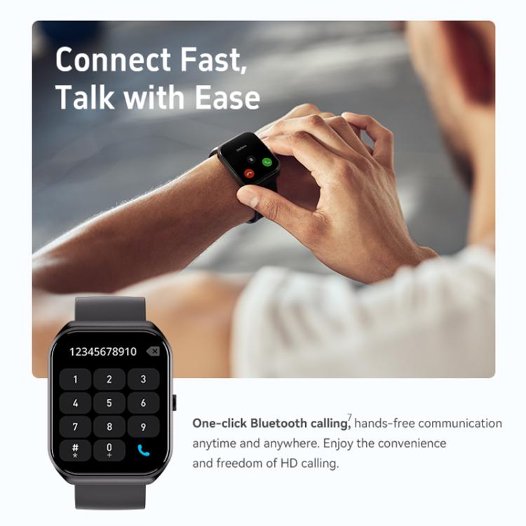 Smartwatch CX2 con schermo TFT a colori da 1,95 pollici, chiamate Bluetooth e supporto per il monitoraggio della salute.