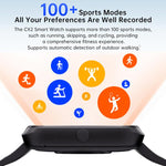 Smartwatch CX2 con schermo TFT a colori da 1,95 pollici, chiamate Bluetooth e supporto per il monitoraggio della salute.
