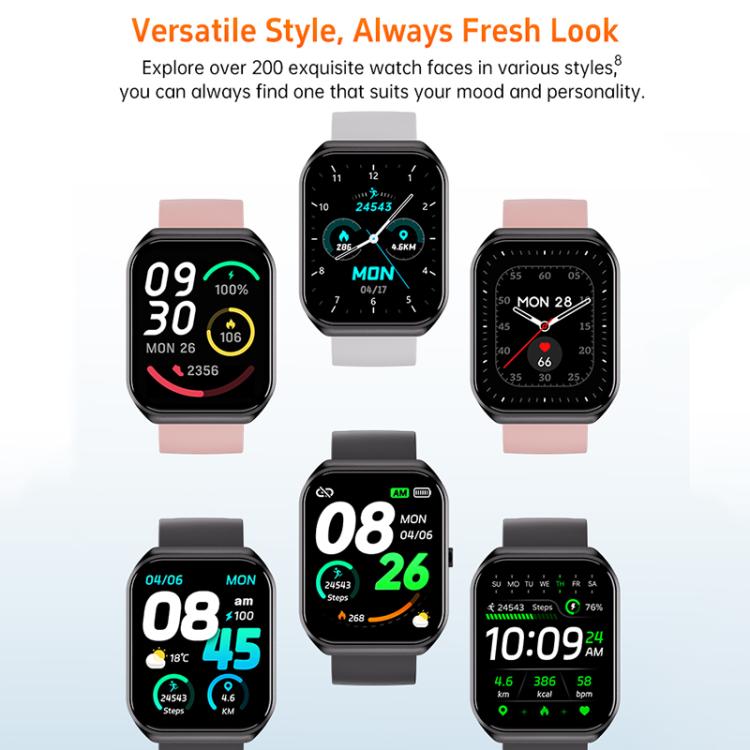 Smartwatch CX2 con schermo TFT a colori da 1,95 pollici, chiamate Bluetooth e supporto per il monitoraggio della salute.