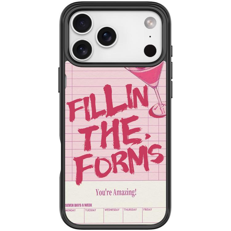 Custodia magnetica con motivo cocktail per iPhone 17