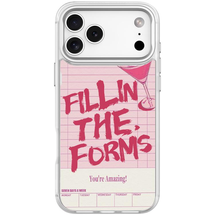 Custodia magnetica per telefono con motivo cocktail e testo, For iPhone 17 Pro Max, For iPhone 17 Pro, For iPhone 17, For iPhone Air