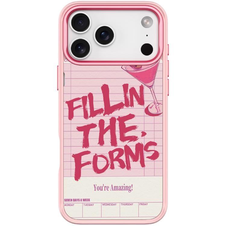 Custodia magnetica per telefono con motivo cocktail e testo, For iPhone 17 Pro Max, For iPhone 17 Pro, For iPhone 17, For iPhone Air