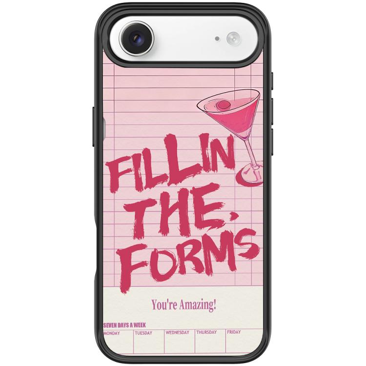 Custodia magnetica per telefono con motivo cocktail e testo, For iPhone 17 Pro Max, For iPhone 17 Pro, For iPhone 17, For iPhone Air