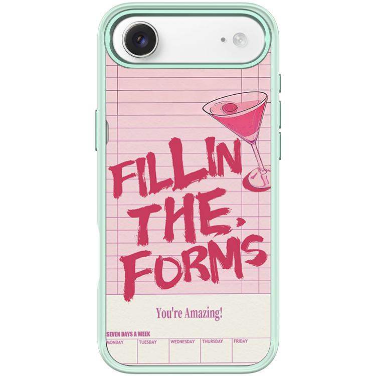 Custodia magnetica per telefono con motivo cocktail e testo, For iPhone 17 Pro Max, For iPhone 17 Pro, For iPhone 17, For iPhone Air