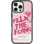 Custodia magnetica per telefono con motivo cocktail e testo, For iPhone 16 Pro Max, For iPhone 16 Pro, For iPhone 16 Plus, For iPhone 16