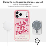 Custodia magnetica per telefono con motivo cocktail e testo, For iPhone 17 Pro Max, For iPhone 17 Pro, For iPhone 17, For iPhone Air