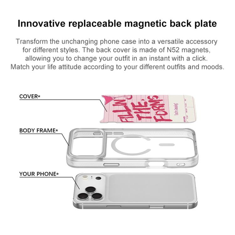 Custodia magnetica per telefono con motivo cocktail e testo, For iPhone 17 Pro Max, For iPhone 17 Pro, For iPhone 17, For iPhone Air
