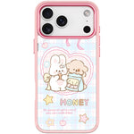 Adorabile custodia magnetica per telefono con motivo coniglietto innamorato, For iPhone 17 Pro Max, For iPhone 17 Pro, For iPhone 17, For iPhone Air