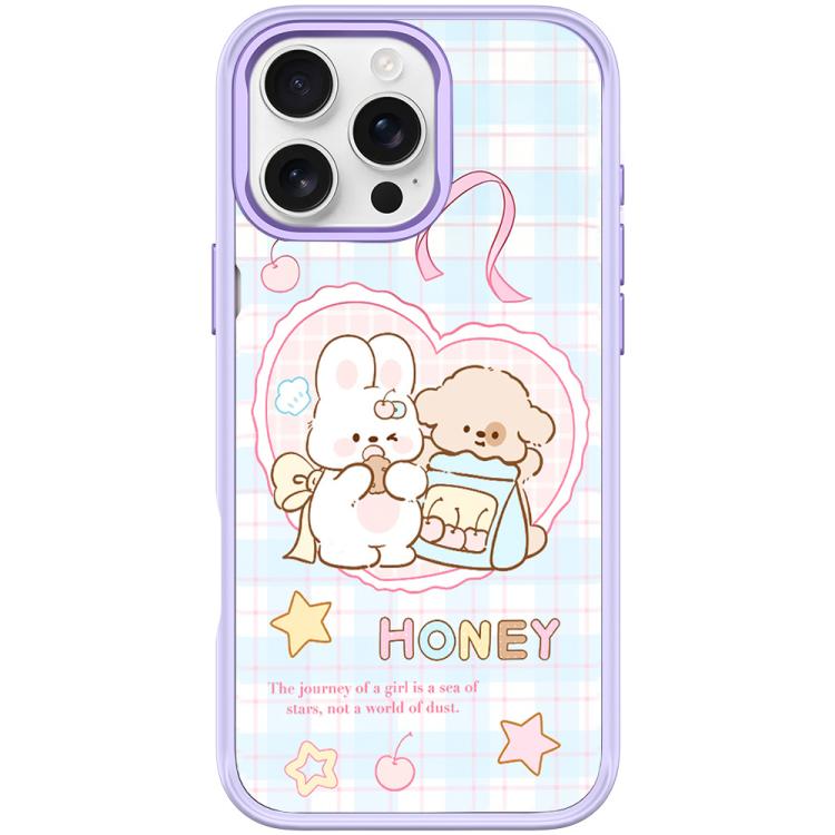 Adorabile custodia magnetica per telefono con motivo coniglietto innamorato, For iPhone 16 Pro Max, For iPhone 16 Pro, For iPhone 16 Plus, For iPhone 16
