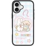 Adorabile custodia magnetica per telefono con motivo coniglietto innamorato, For iPhone 16 Pro Max, For iPhone 16 Pro, For iPhone 16 Plus, For iPhone 16