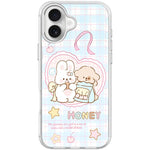 Adorabile custodia magnetica per telefono con motivo coniglietto innamorato, For iPhone 16 Pro Max, For iPhone 16 Pro, For iPhone 16 Plus, For iPhone 16