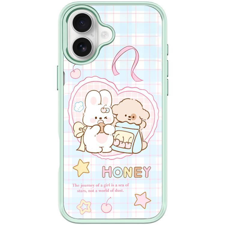 Adorabile custodia magnetica per telefono con motivo coniglietto innamorato, For iPhone 16 Pro Max, For iPhone 16 Pro, For iPhone 16 Plus, For iPhone 16