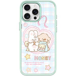 Adorabile custodia magnetica per telefono con motivo coniglietto innamorato, For iPhone 15 Pro Max, For iPhone 15 Pro