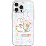 Adorabile custodia magnetica per telefono con motivo coniglietto innamorato, For iPhone 15 Pro Max, For iPhone 15 Pro