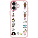 Adorabile custodia magnetica per telefono con motivo omino., For iPhone 16 Pro Max, For iPhone 16 Pro, For iPhone 16 Plus, For iPhone 16