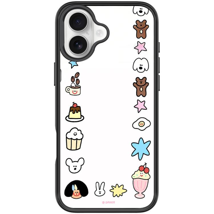 Adorabile custodia magnetica per telefono con motivo omino., For iPhone 16 Pro Max, For iPhone 16 Pro, For iPhone 16 Plus, For iPhone 16