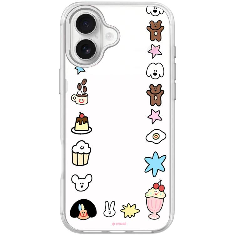 Adorabile custodia magnetica per telefono con motivo omino., For iPhone 16 Pro Max, For iPhone 16 Pro, For iPhone 16 Plus, For iPhone 16