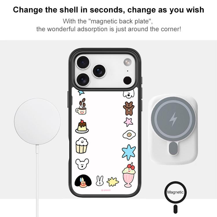 Adorabile custodia magnetica per telefono con motivo omino., For iPhone 15 Pro Max, For iPhone 15 Pro