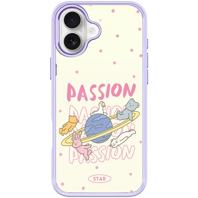 Custodia magnetica per telefono con motivo White Planet, For iPhone 16 Pro Max, For iPhone 16 Pro, For iPhone 16 Plus, For iPhone 16