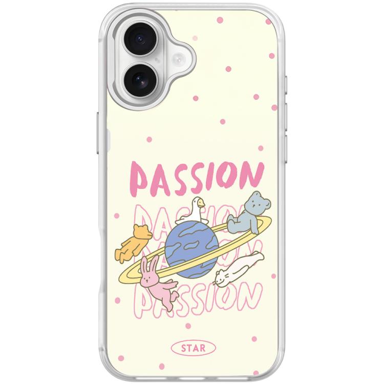 Custodia magnetica per telefono con motivo White Planet, For iPhone 16 Pro Max, For iPhone 16 Pro, For iPhone 16 Plus, For iPhone 16