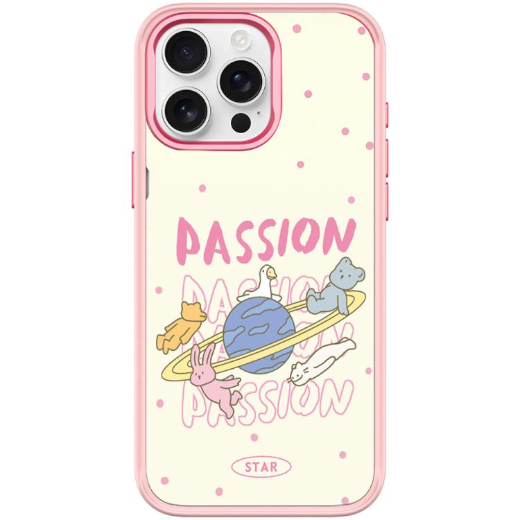 Custodia magnetica per telefono con motivo White Planet, For iPhone 15 Pro Max, For iPhone 15 Pro