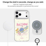 Custodia magnetica per telefono con motivo White Planet, For iPhone 17 Pro Max, For iPhone 17 Pro, For iPhone 17, For iPhone Air