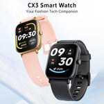 Smartwatch CX3 con schermo TFT a colori da 1,95 pollici, interamente in metallo, con chiamate Bluetooth e supporto per il monitoraggio della salute.