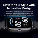 Smartwatch CX3 con schermo TFT a colori da 1,95 pollici, interamente in metallo, con chiamate Bluetooth e supporto per il monitoraggio della salute.
