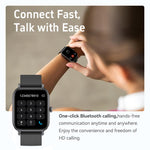 Smartwatch CX3 con schermo TFT a colori da 1,95 pollici, interamente in metallo, con chiamate Bluetooth e supporto per il monitoraggio della salute.