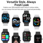 Smartwatch CX3 con schermo TFT a colori da 1,95 pollici, interamente in metallo, con chiamate Bluetooth e supporto per il monitoraggio della salute.