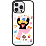 Custodia magnetica per telefono con scritta "Bambina e bel testo", For iPhone 16 Pro Max, For iPhone 16 Pro, For iPhone 16 Plus, For iPhone 16